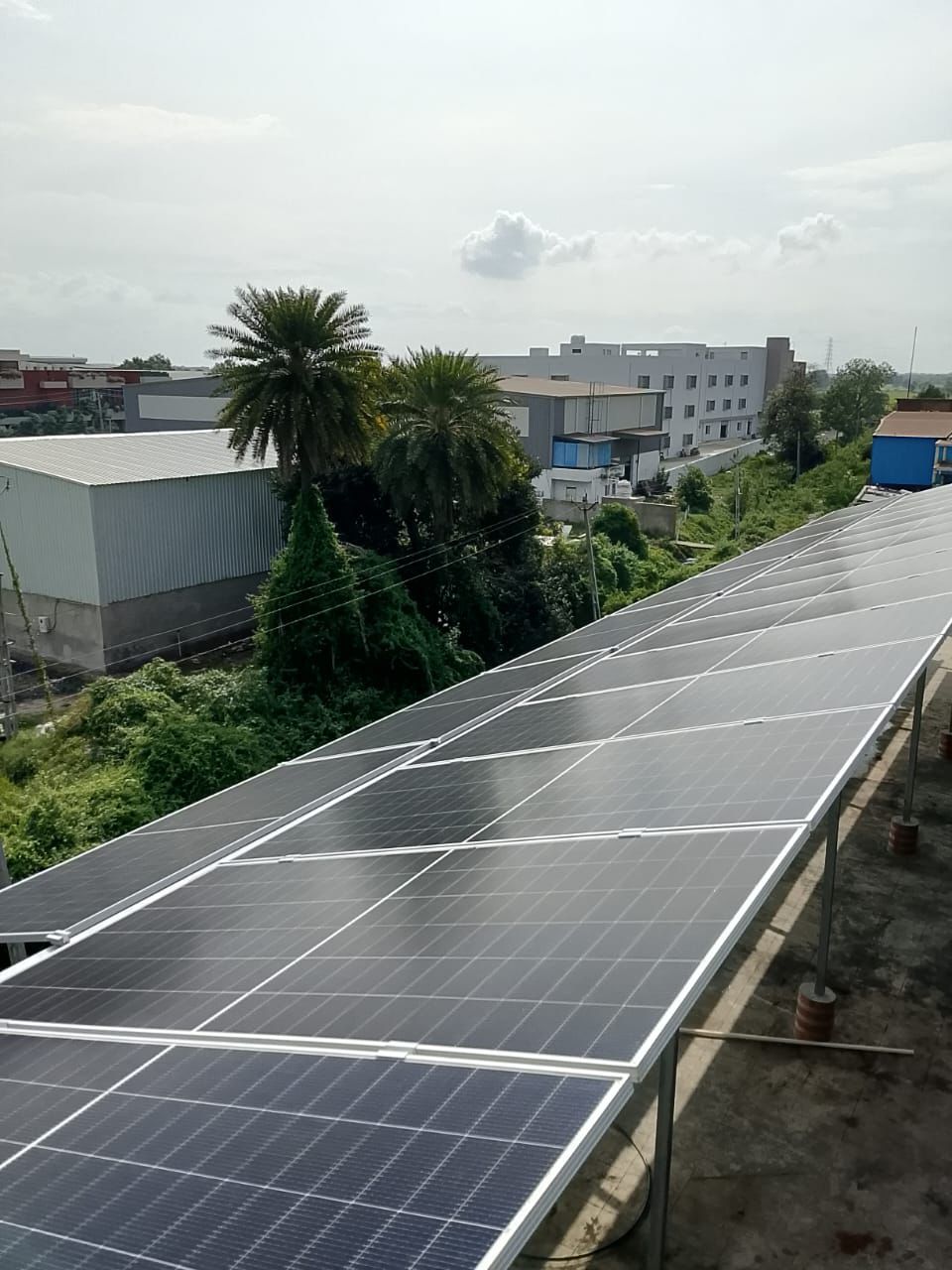 Commercial solar installation